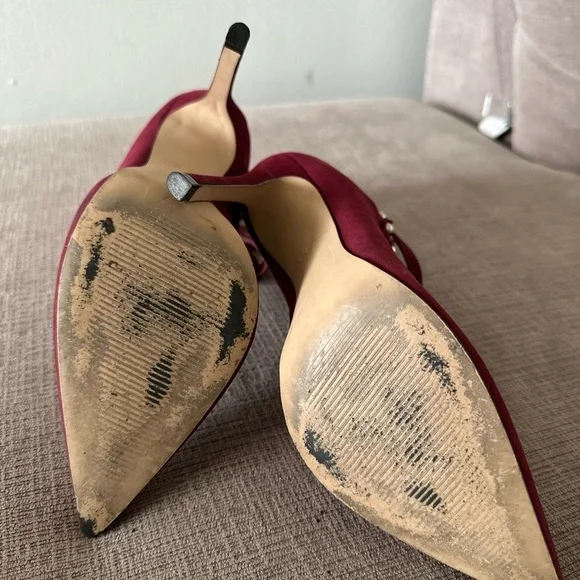 Size 7 Aldo heels in burgundy​​​​ - Picture 6 of 6